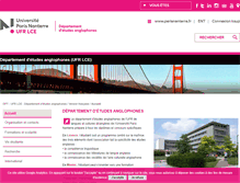 Tablet Screenshot of anglais.u-paris10.fr