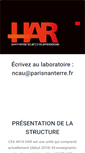 Mobile Screenshot of har.u-paris10.fr